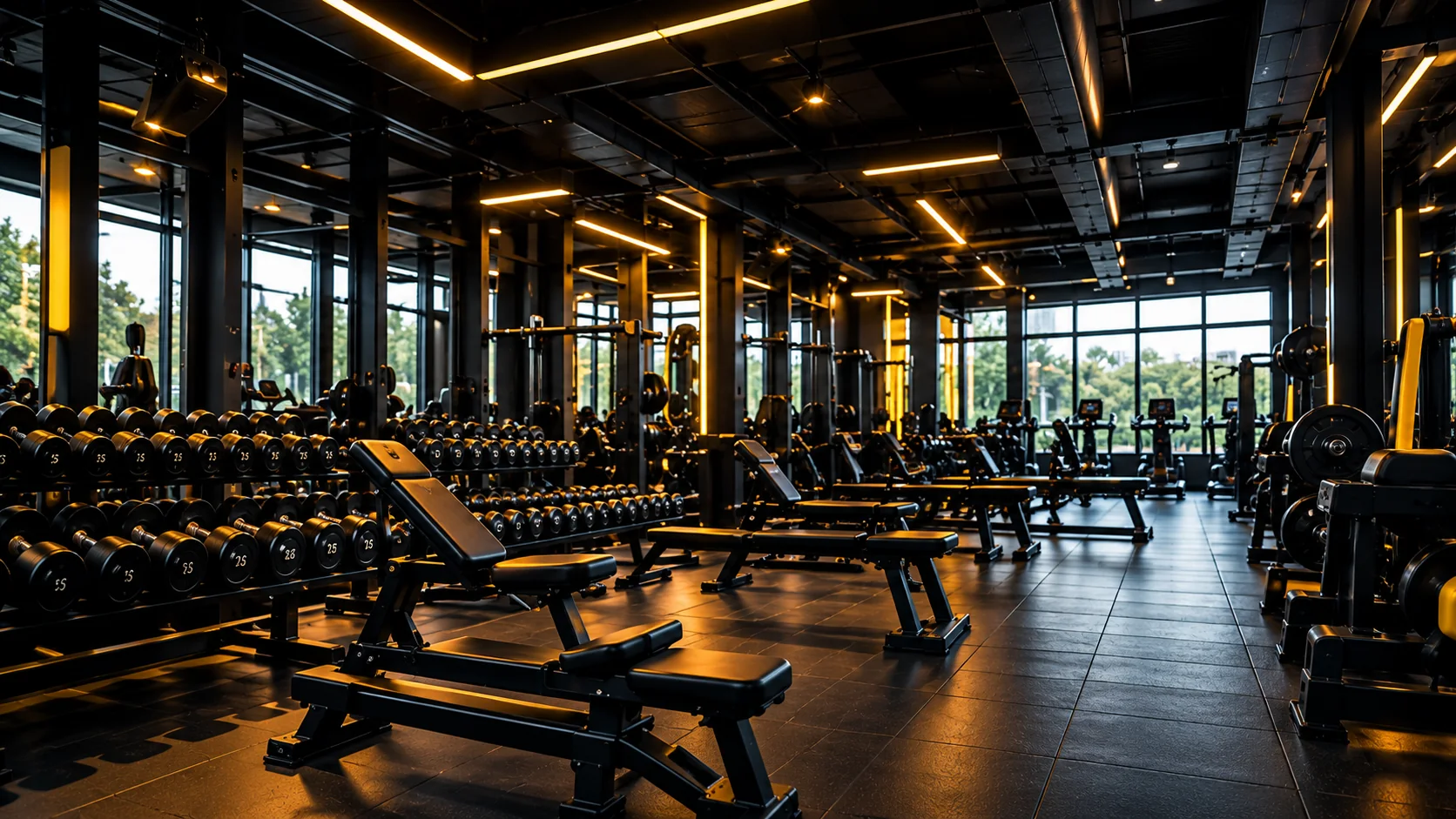 Modern FitLife gym interior